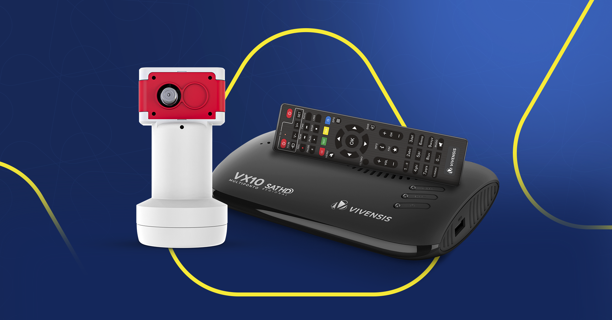 Conexão Completa: o LNBF Multiponto e o VX10 Multiponto podem transformar sua experiência de TV!